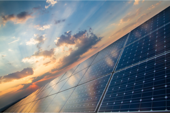 Solar Panels Made By Solar Companies NJ & Sunset Sky