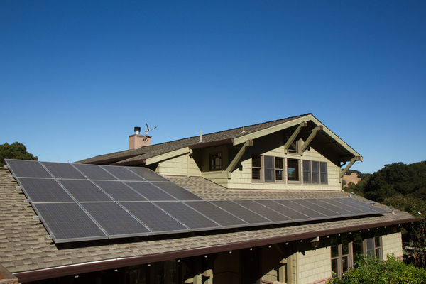 Solar Panel Installation On Modern House NJ