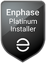 Enphase Platinum Installer Badge for Solar Power Installation in NJ and NY